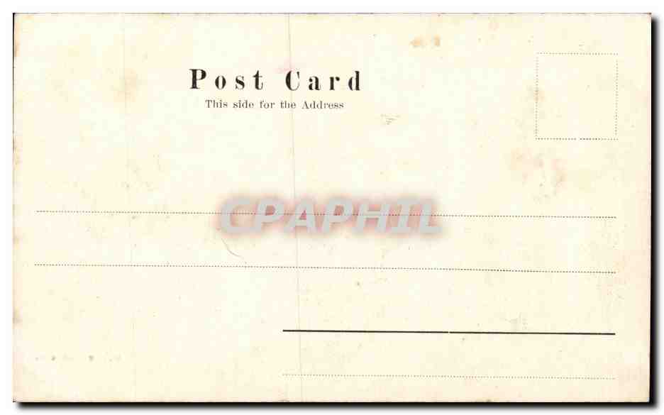 CPA Custom House Bateau  — Back