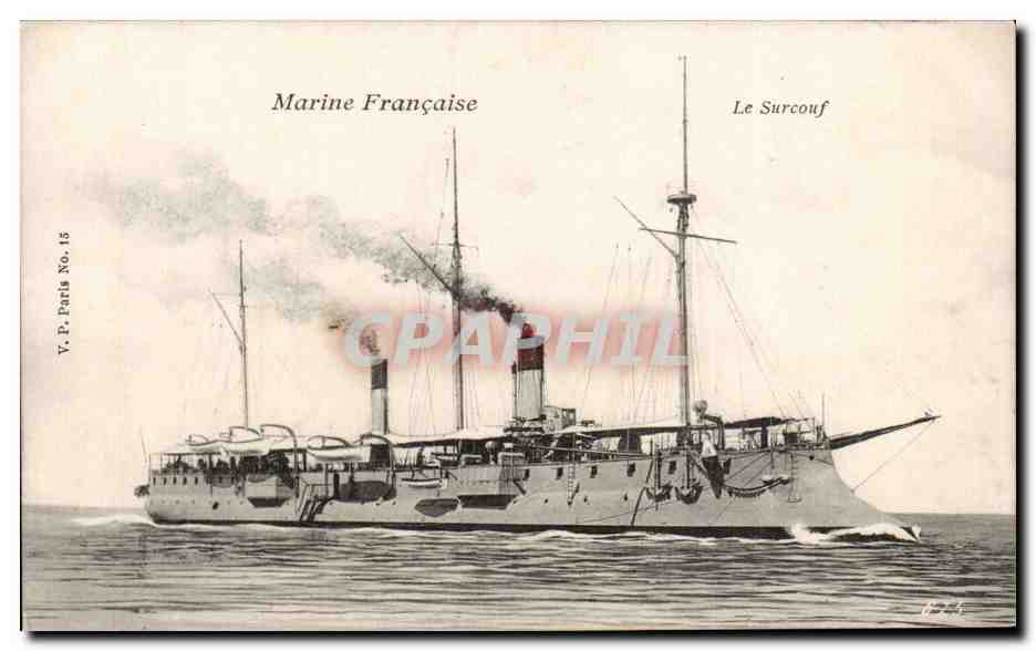 Le Surcouf — Corvette de la Marine Française — Y.P. Paris No. 15