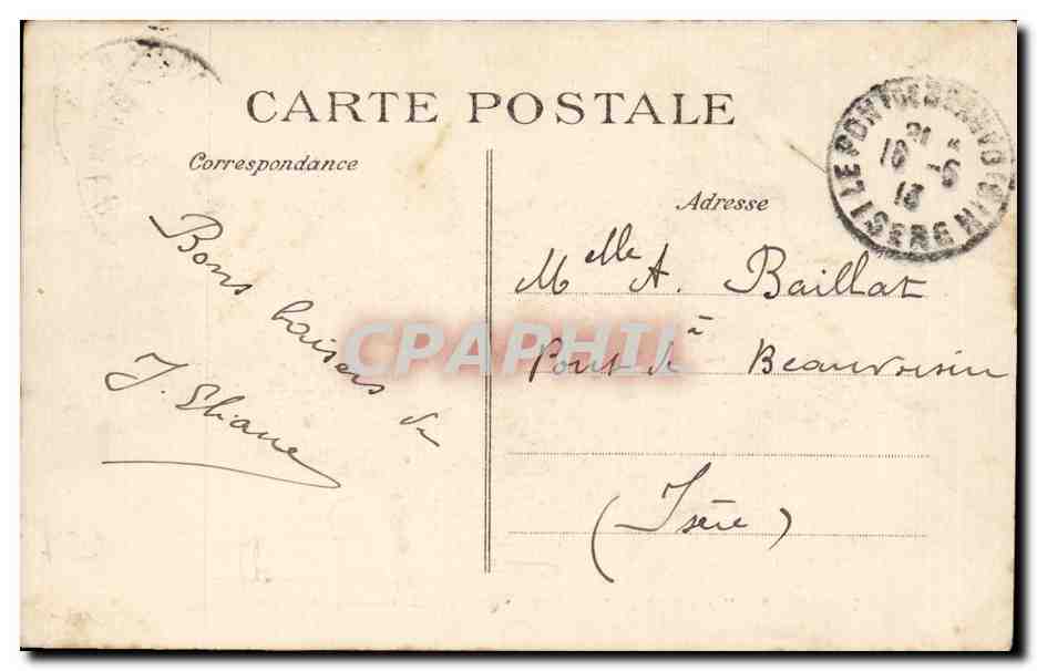 CPA Marine nationale Justice Cuirasse d'escadre — Verso