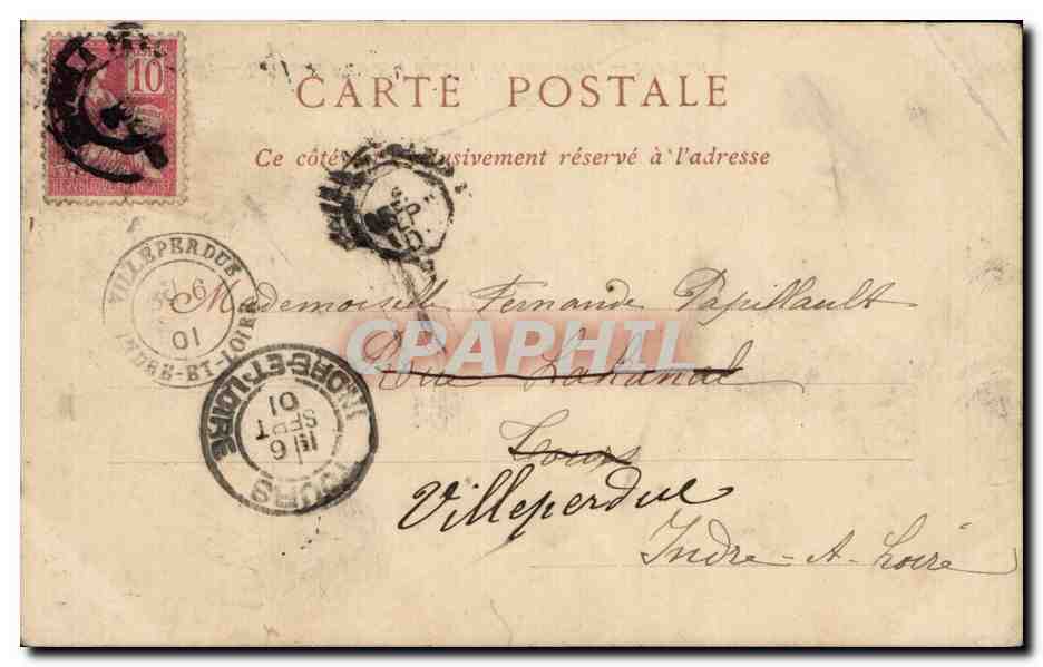 CPA Le Havre L'hotel de ville et le boulevard de Strasbourg  — Rückseite