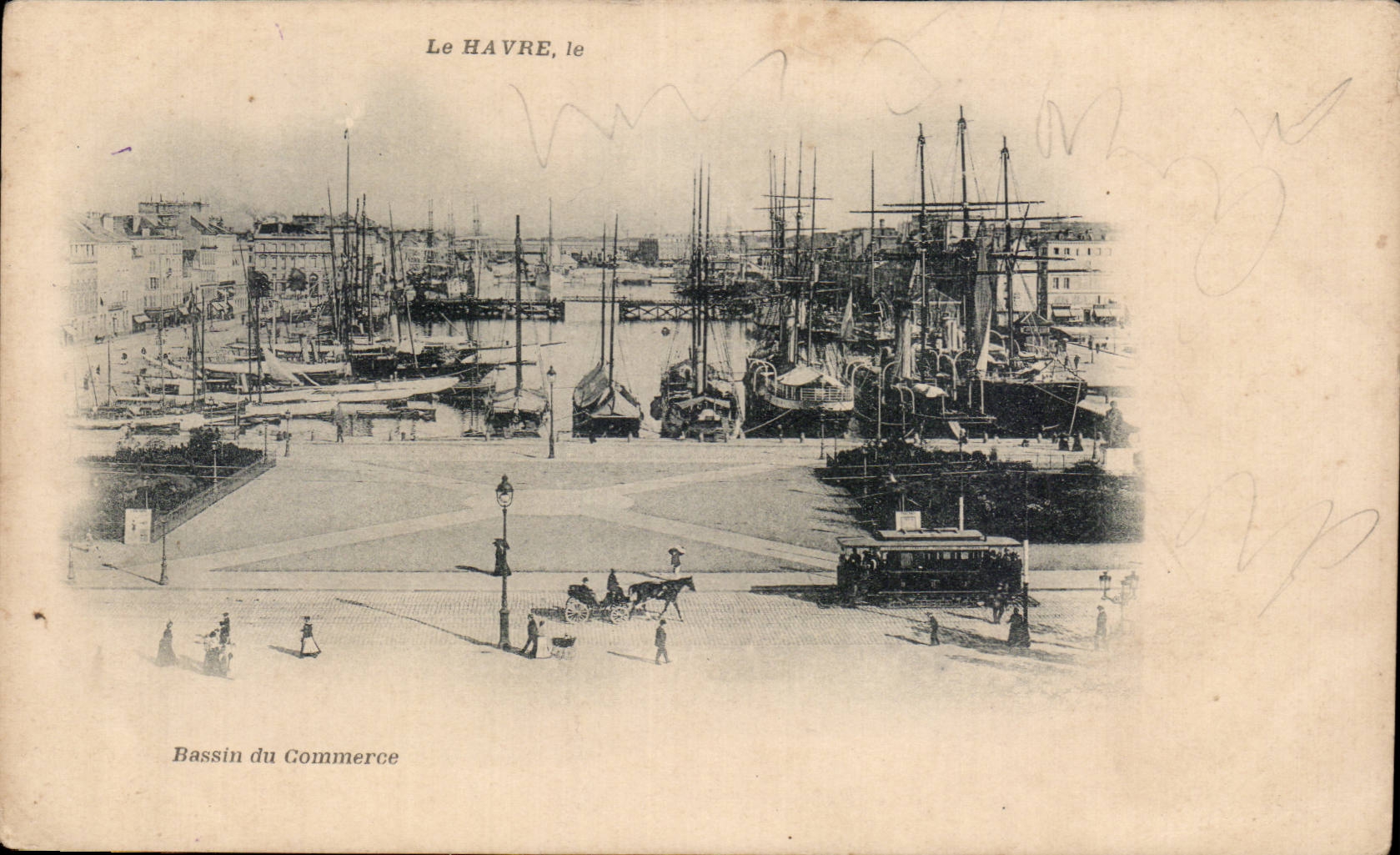 CPA Le Havre Bassin du commerce