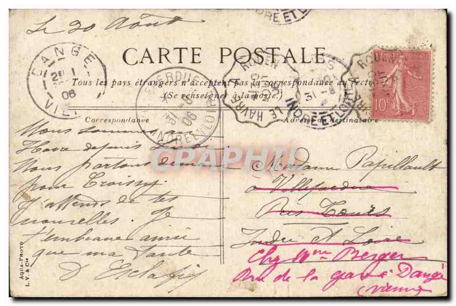 CPA Le Havre L'heure du bain Enfants — Rückseite