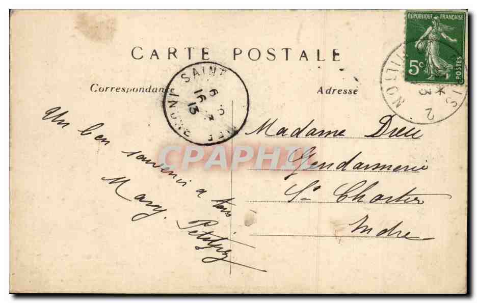 CPA Paris CArrefour des boulevards Montmartre et des Italiens La station des omnibus Imperiale TOP — Rückseite