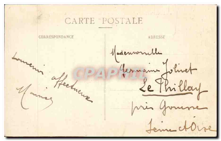 CPA Luneville Le zzeppelin n°4 atterit au champ de Mars 3 avril 1913 victime d'une kolossal erreur  — Rückseite