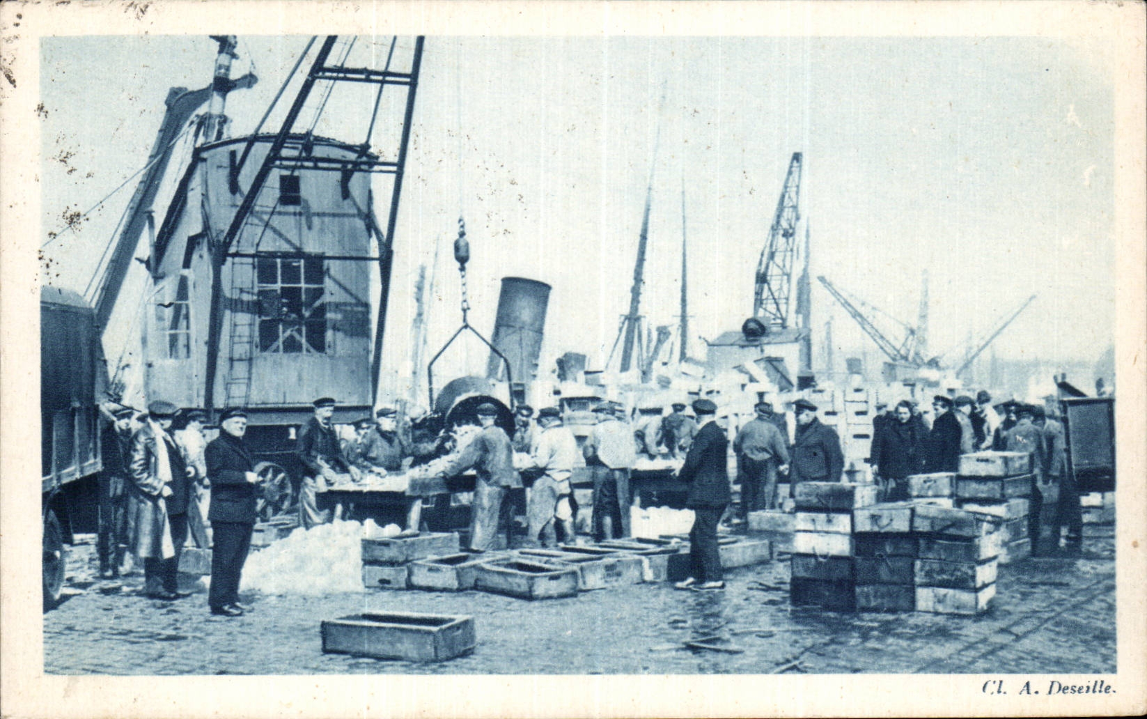 Boulogne-sur-Mer — triage du poisson — C.L. A. Deseille, n°64