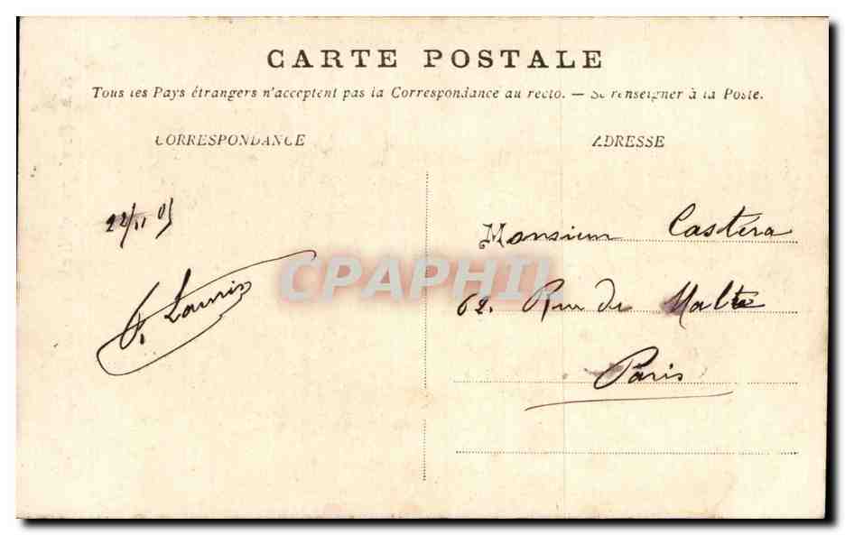 CPA Boulogne sur Mer Type de Boulonnaise Folklore Coiffe — Verso