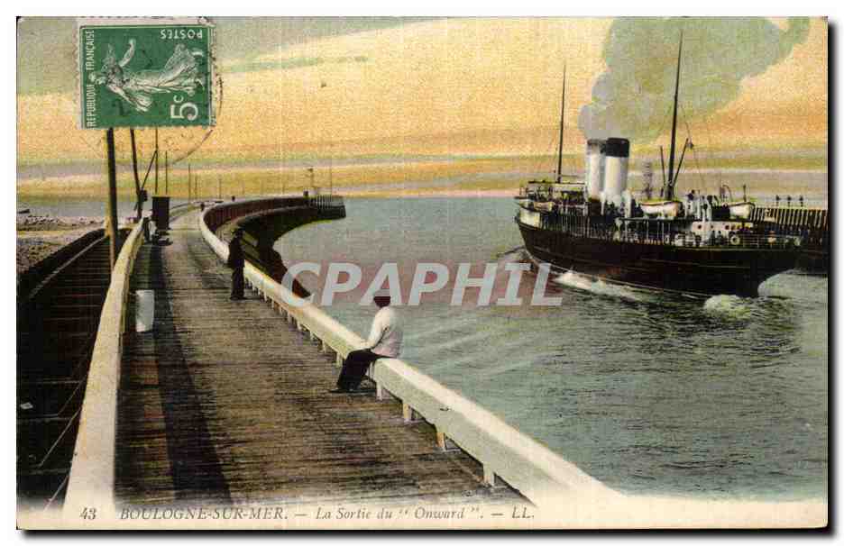 Boulogne-sur-Mer — La Sortie du "Onward" — LL.