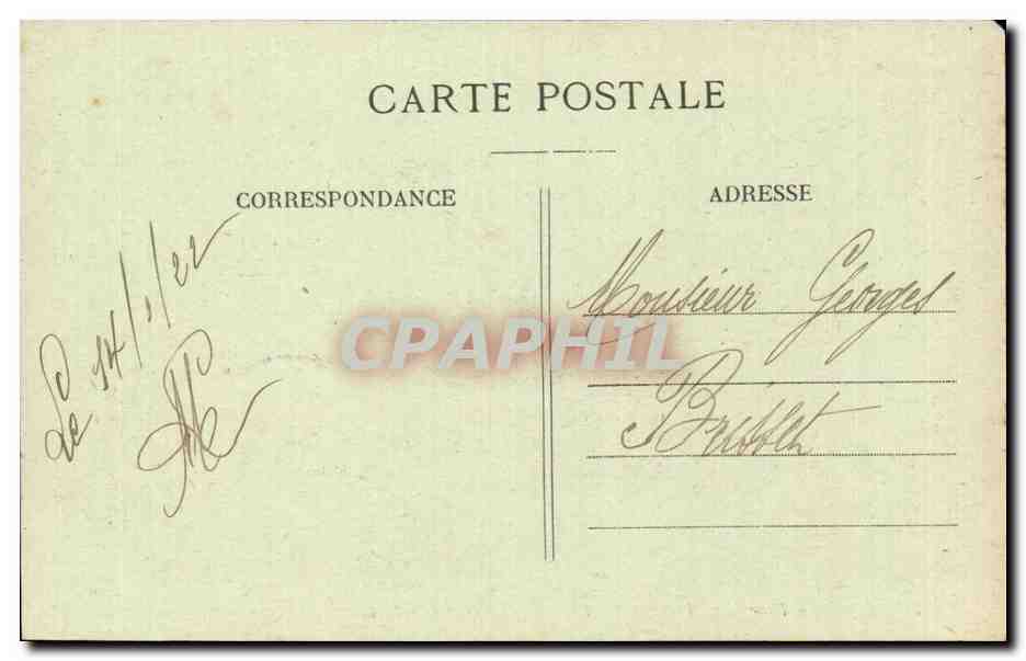CPA Lyon Place des Terreaux Pigeons apprivoises — Verso