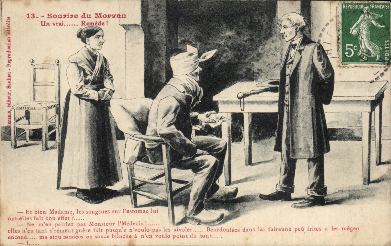 Sourire du Morvan — Un vrai remède ! — L. Serrais, éditeur, n°13