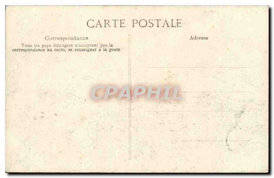 CPA Paris Crue de la Seine Pont du Carrousel 27 janvier 1910 — Rückseite