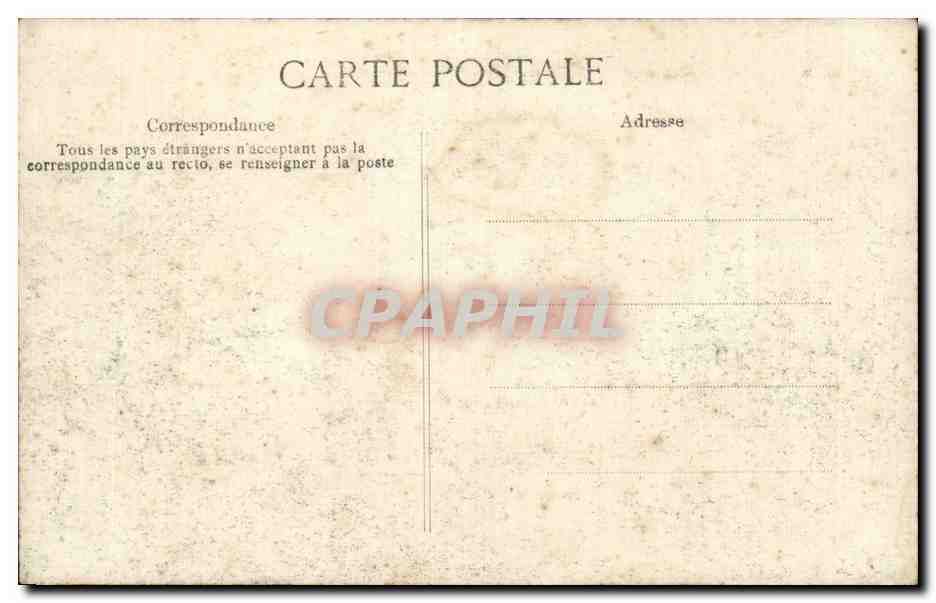 CPA Paris Crue de la Seine Inondation de janvier 1910 Pont de la Concorde — Rückseite