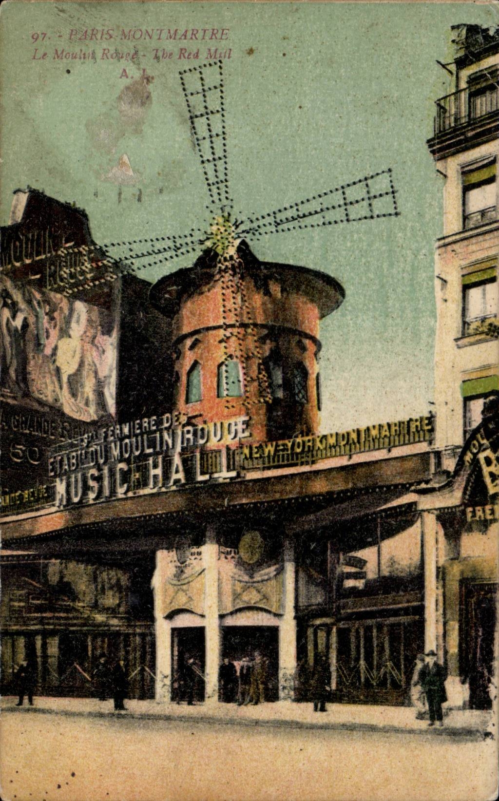 CPA Paris Le Moulin Rouge 