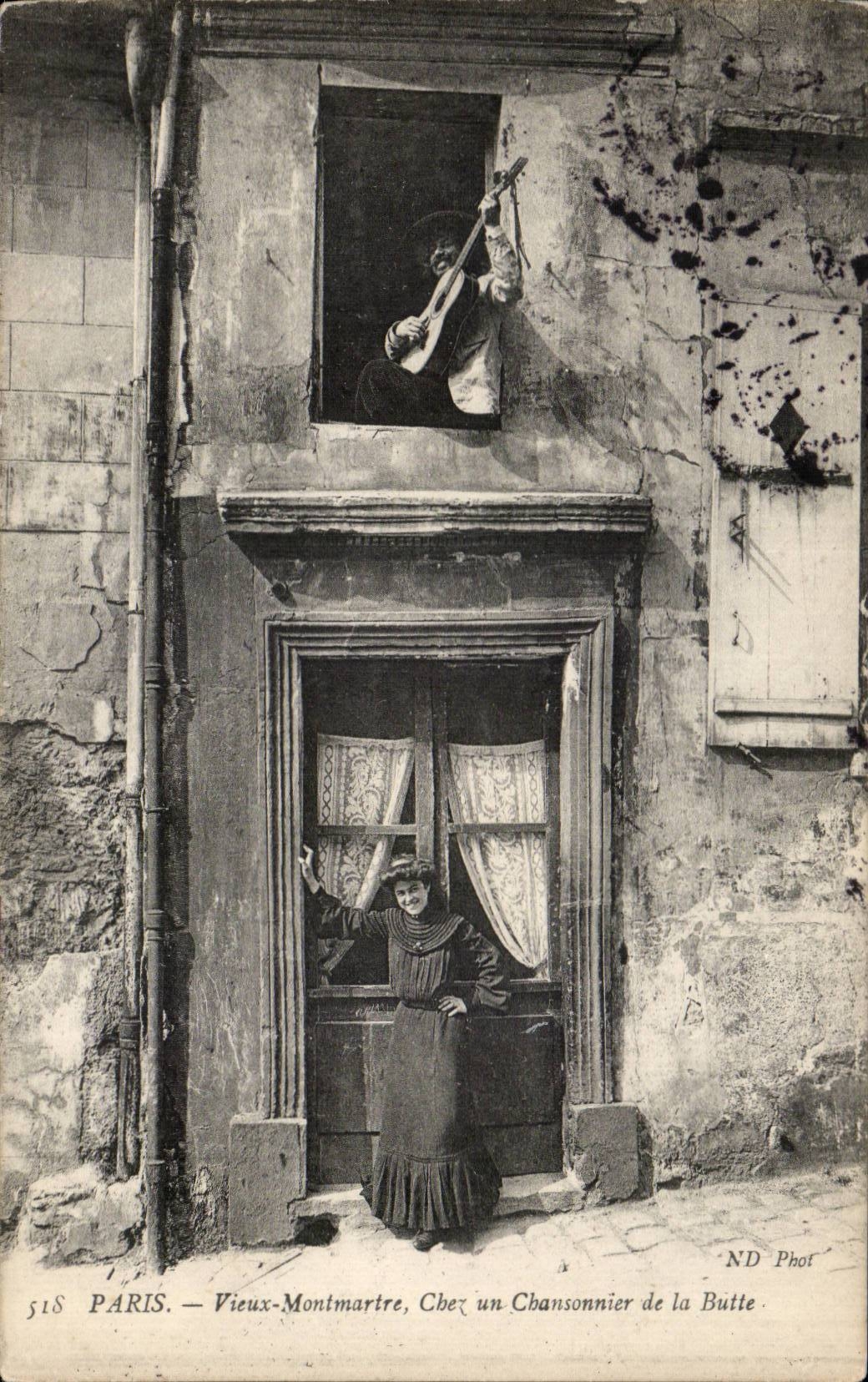 CPA Paris Vieux Montmartre Chez un chansonnier de la Butte