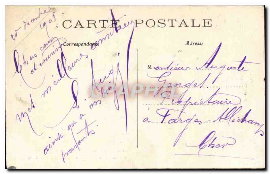 CPA Paris La rue de la Paix Sortie des ateliers de couture TOP — Rückseite