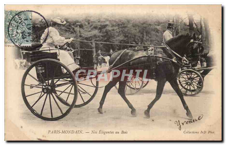 PARIS-MONDAIN — Nos Élégantes au Bois — Yronne ND Phot