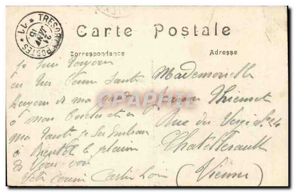 Nettancourt — L'Église — Bataille de la Marne 6 au 12 septembre 1914 — Reverso