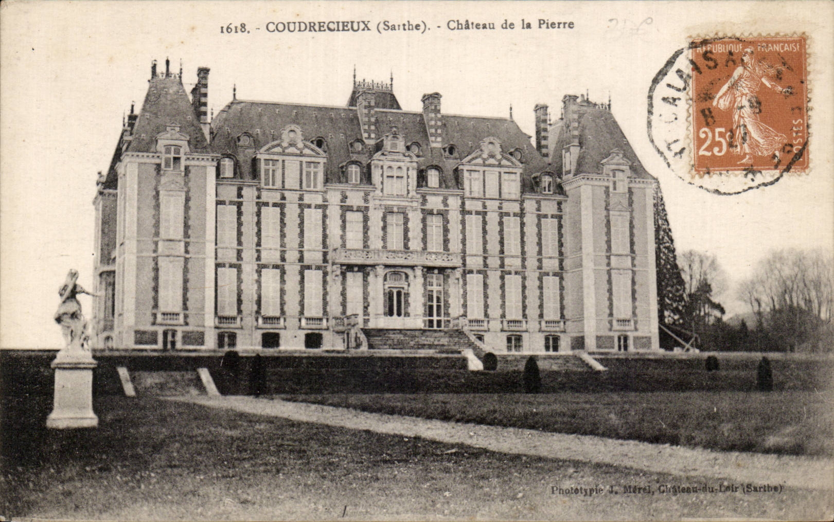 CPA Coudrecieux Chateau de la pierre