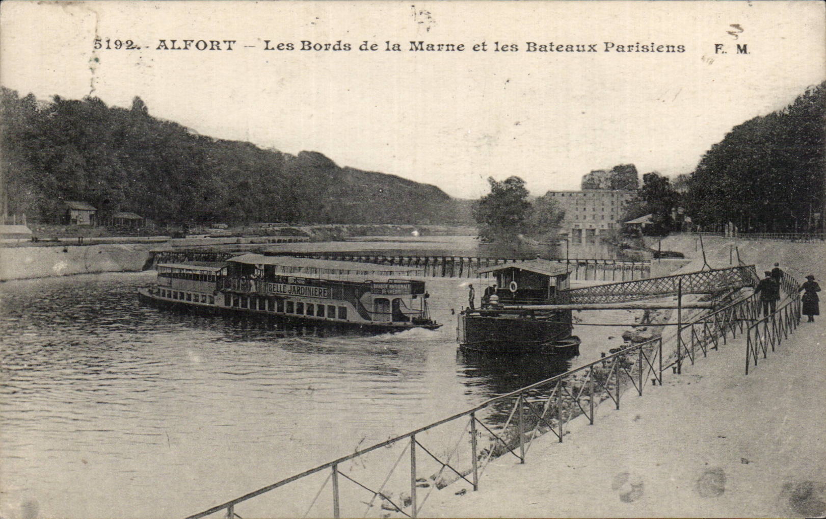 CPA Alfort Les bords de la Marne et les bateaux parisiens