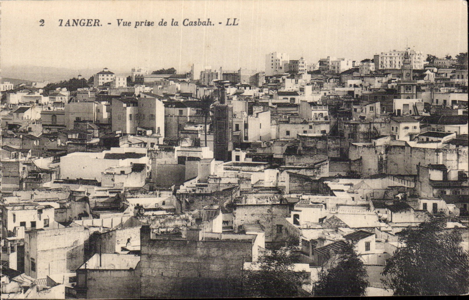 CPA Maroc Tanger Vue prise de la casbah