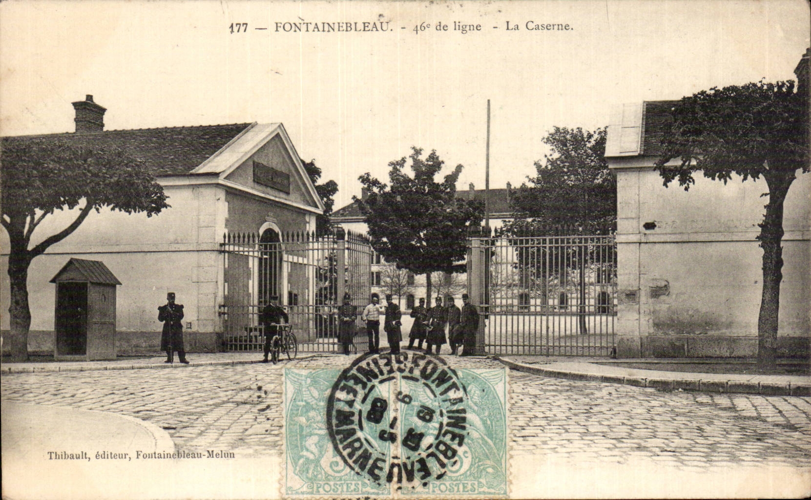 Fontainebleau — La Caserne — Thibault, éditeur, Fontainebleau-Melun