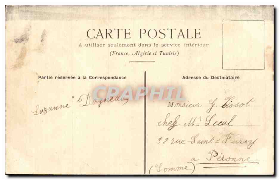 Corte dell'Auberge du Cheval Blanc — Rue Mazet — B. C. Vieux Paris — Verso