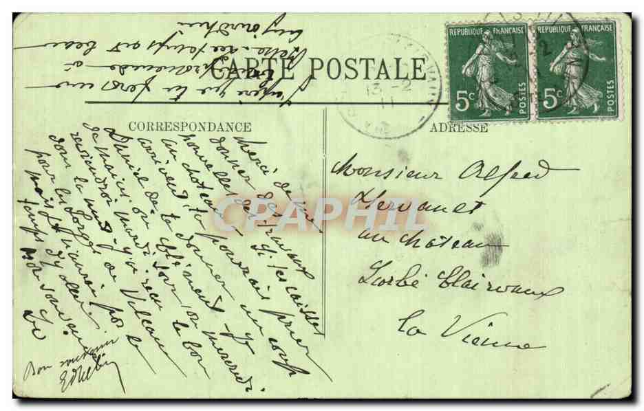 CPA Paris La Madeleine — Rückseite