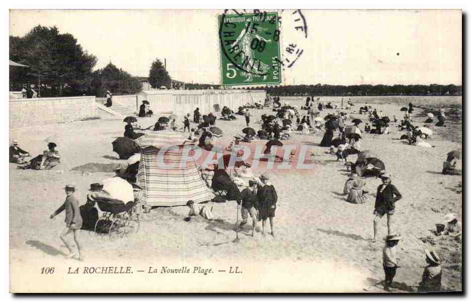 CPA la Rochelle La nouvelle plage 