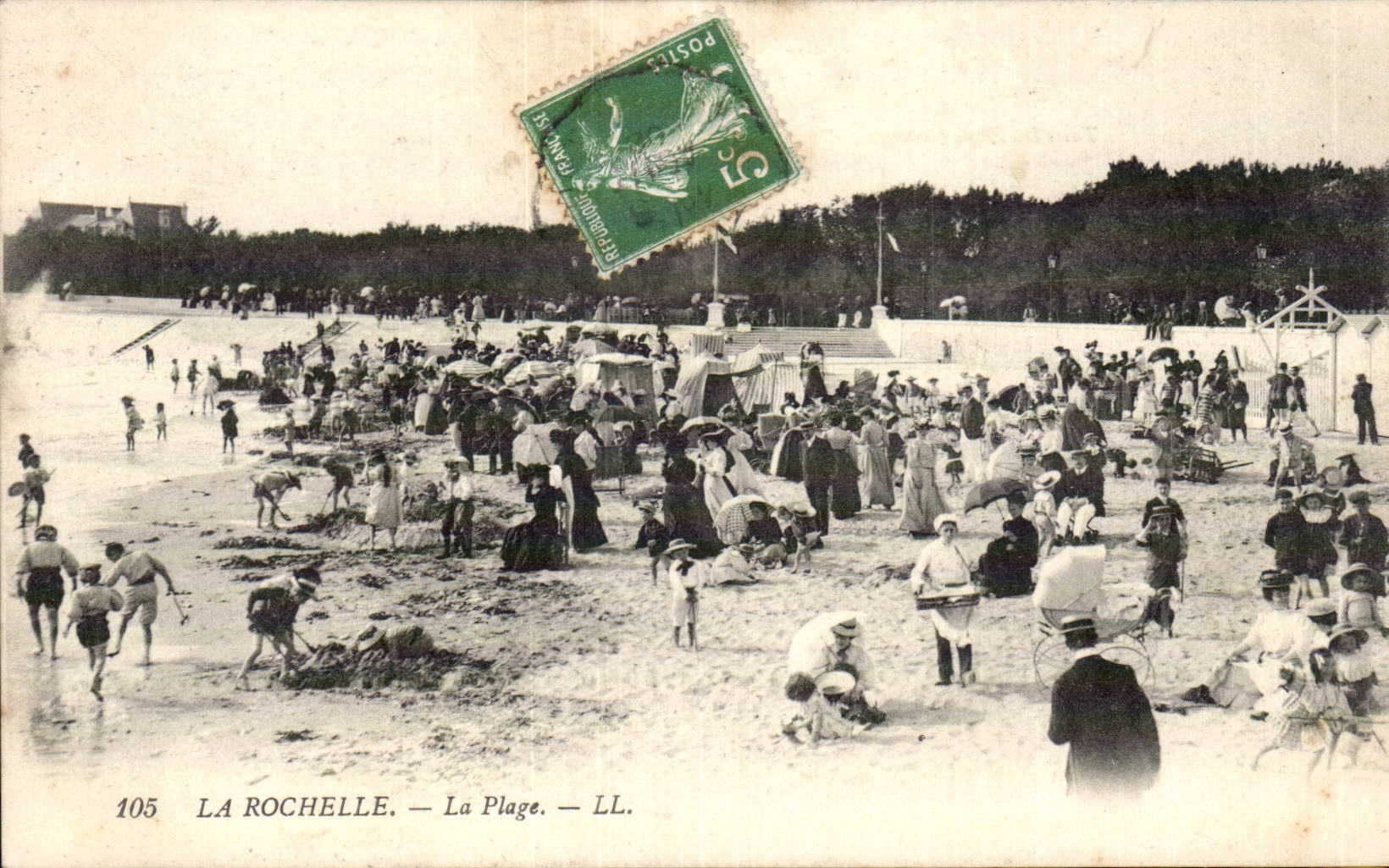 CPA la Rochelle La plage 