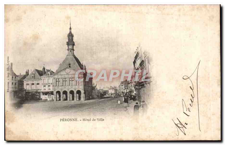 CPA Peronne Hotel de ville