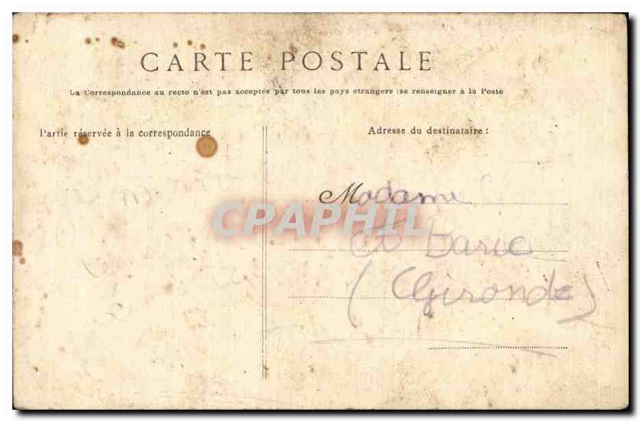 CPA Pont L'abbe Enfant Bretagne Costume Folklore — Verso