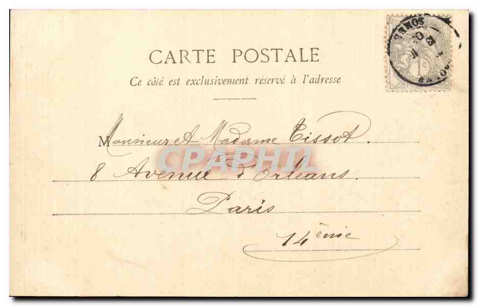 CPA Peronne L'hotel de ville — Rückseite