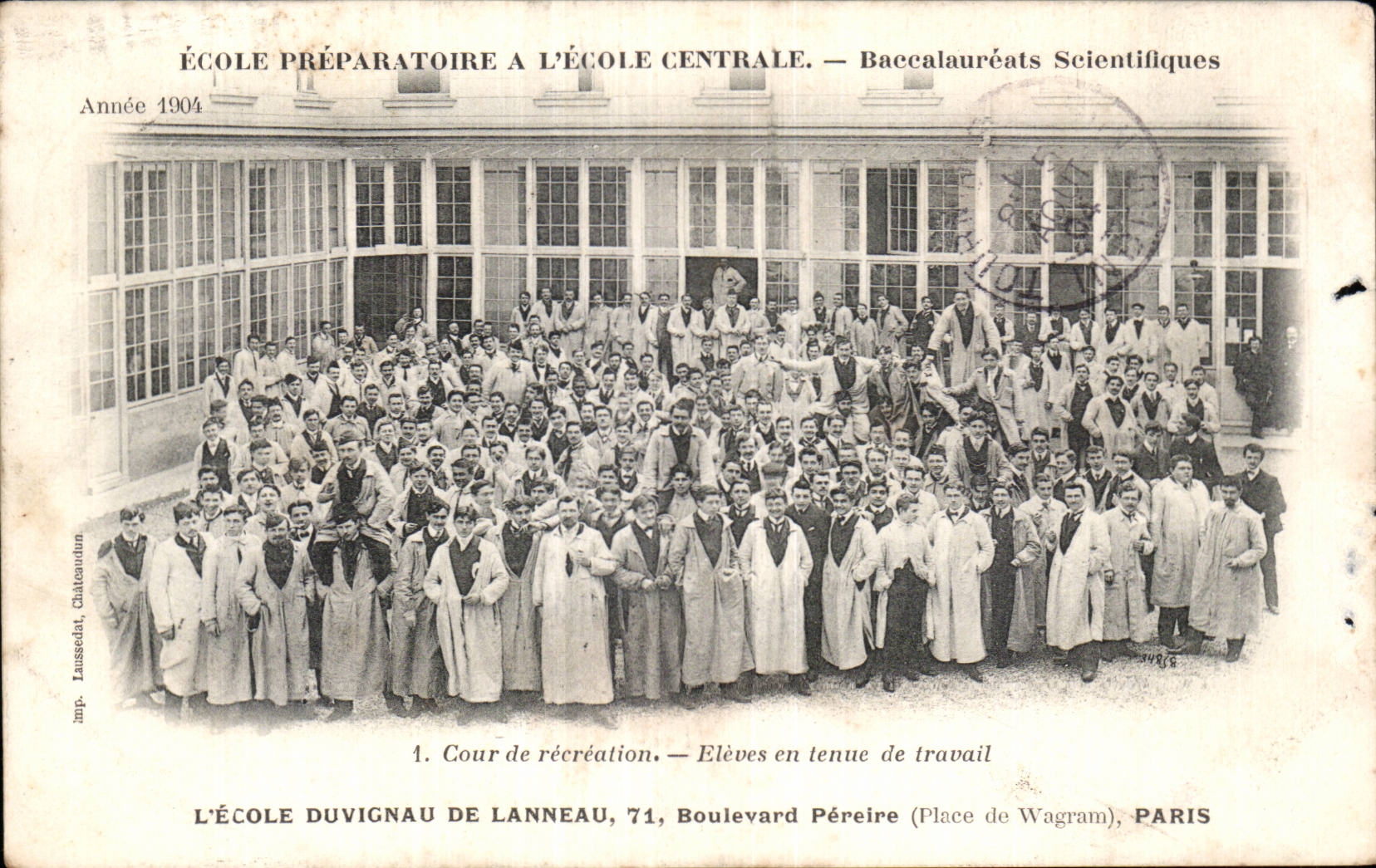 CPA Paris Ecole preparatoire a l'ecole centrale Baccaulaureats scientifiques Ecole Duvigneau Lanneau Boulevard Pereire