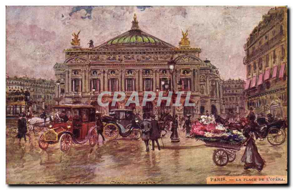 Paris — La Place de l'Opéra — éditeur non identifié, n° de série non visible