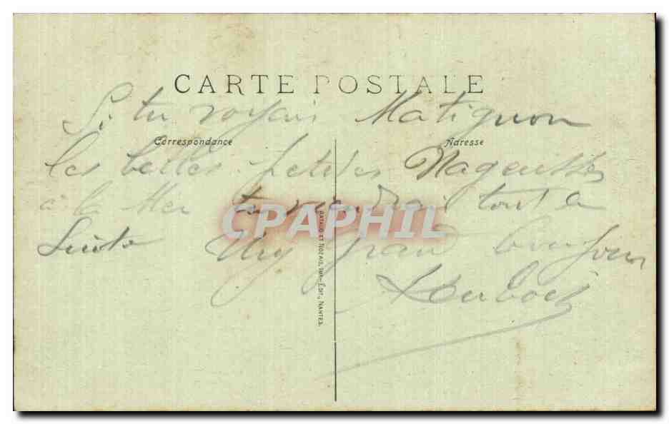 CPA La Baule L'heure du bain  — Rückseite