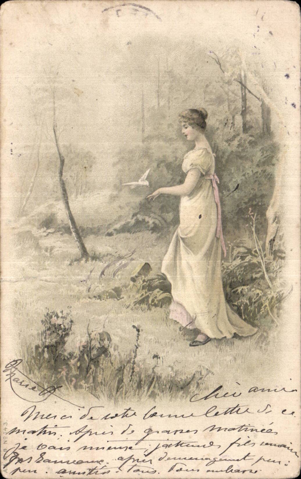 CPA Fantaisie Femme