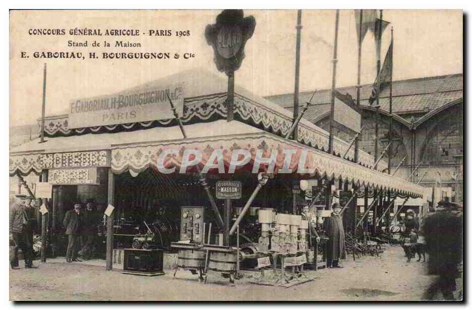 CPA Concours General Agricole Paris 1907 Stand de la maison Gaboriau Bourguignon