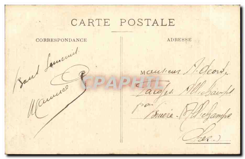 CPA Tours le theatre francais — Rückseite