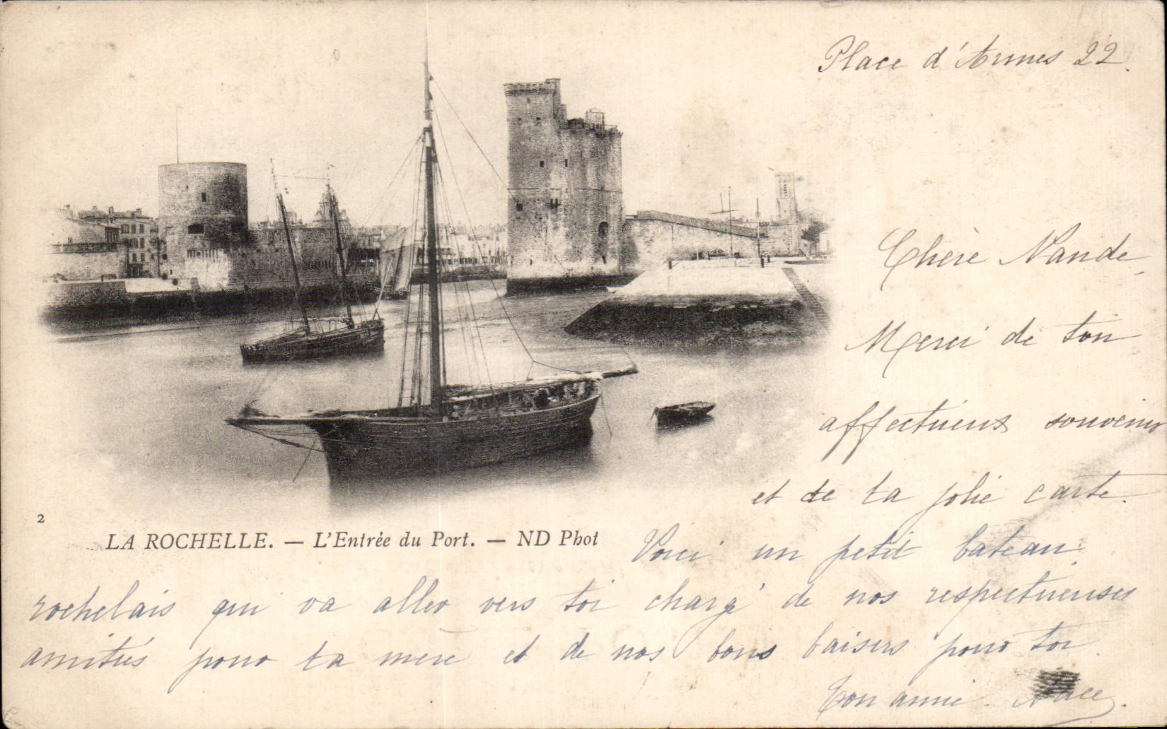 La Rochelle — L'Entrée du Port — ND Phot