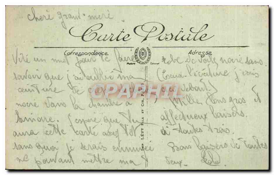 CPA Moeurs et types bretons Paysanne de Comfort Folklore — Verso