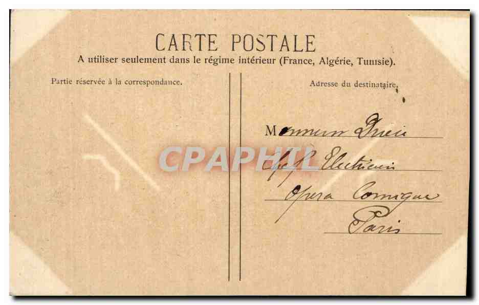 CPA Bordeaux Statue de Vercingetorix Allees Damour  — Verso