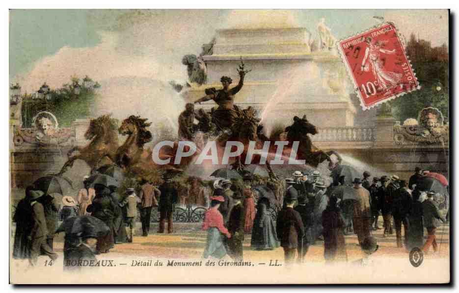 Bordeaux — Détail du Monument des Girondins — LL.