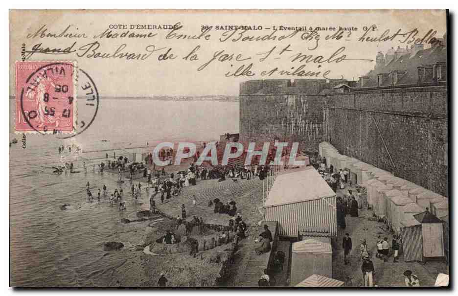 Saint-Malo — L'Éventail à marée haute — G.F. éditeur