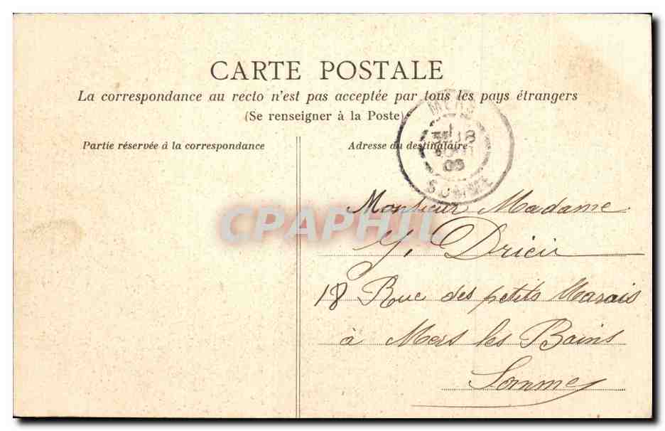 St-Malo - La place Chateaubriand — Côte d'Émeraude, n°523 — éditeur inconnu — Verso