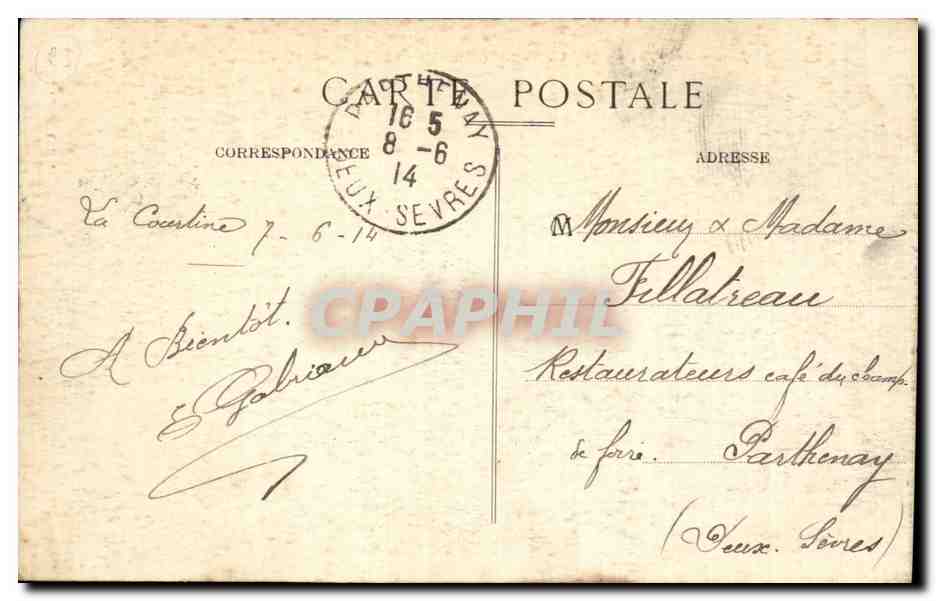 Lager La Courtine (Creuse) — Allgemeiner Blick, 1. Brigade — Ausgabe Gillian & Cadée — Rückseite
