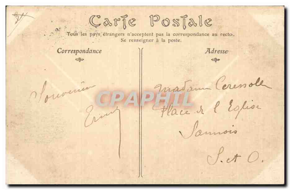 Chartres — Vue sur l'Eure prise de la Courtille — Éditeur non identifié, n°6 — Verso
