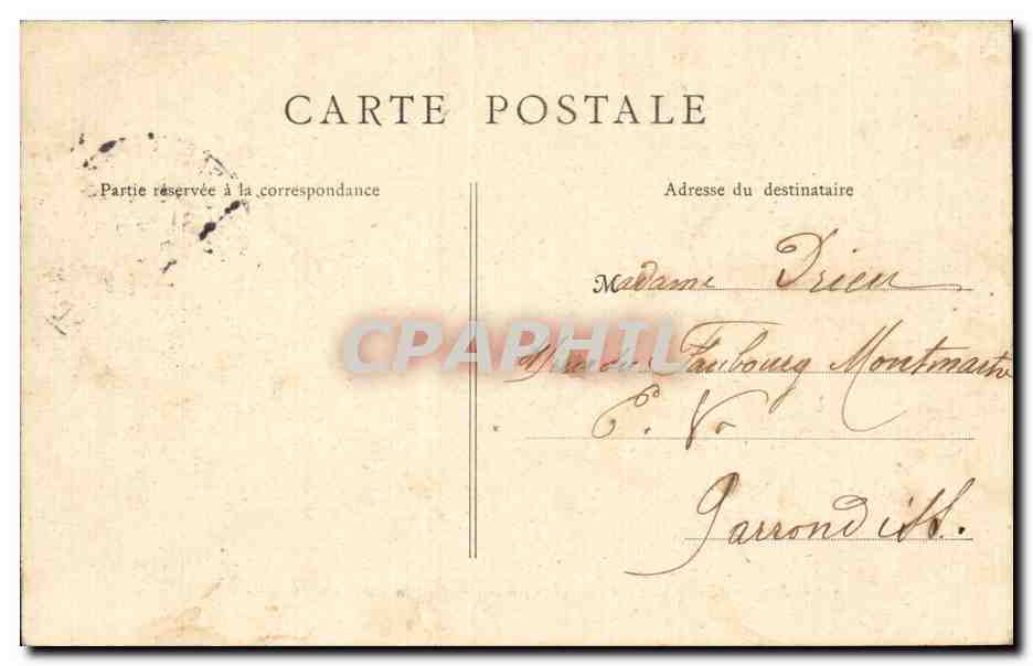 Argonlème — La Cathédrale, vue prise de la rue Saint-Ausons — B. F., Paris — Verso