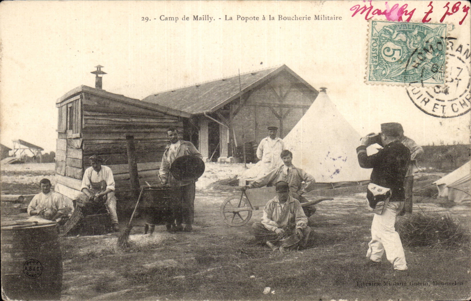 CPA Camp de Mailly La popote a la boucherie militaire Militaria 