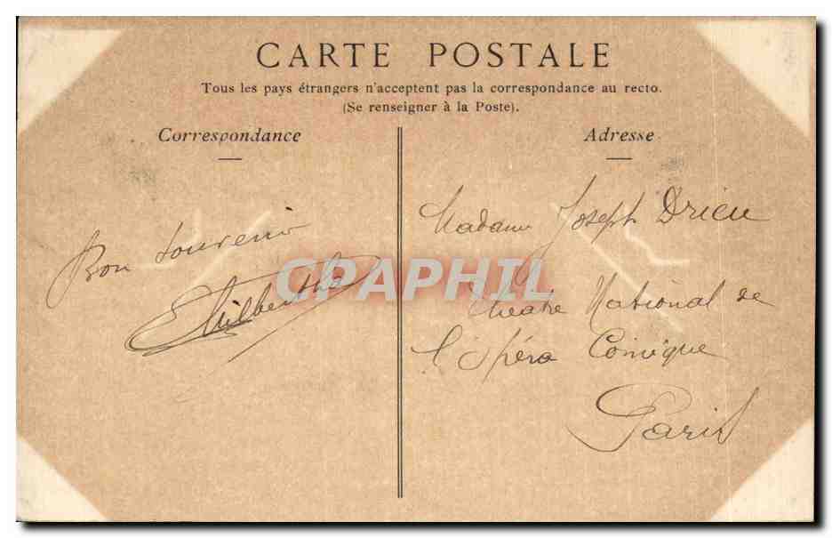 Reims — Le Casino, et la Rue de l'Étape — Collections ND Phot, n°138 — Verso