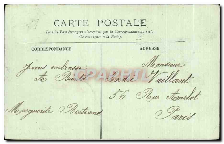 CPA Dieppe Le Mercure rentrant de promenade — Verso