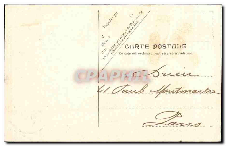 CPA Dieppe L'avant port — Verso